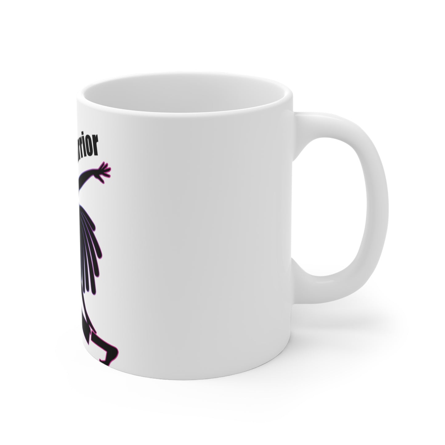 Wellness Warrior Mug - 11oz Motivational Coffee Cup for Mind, Body, Spirit