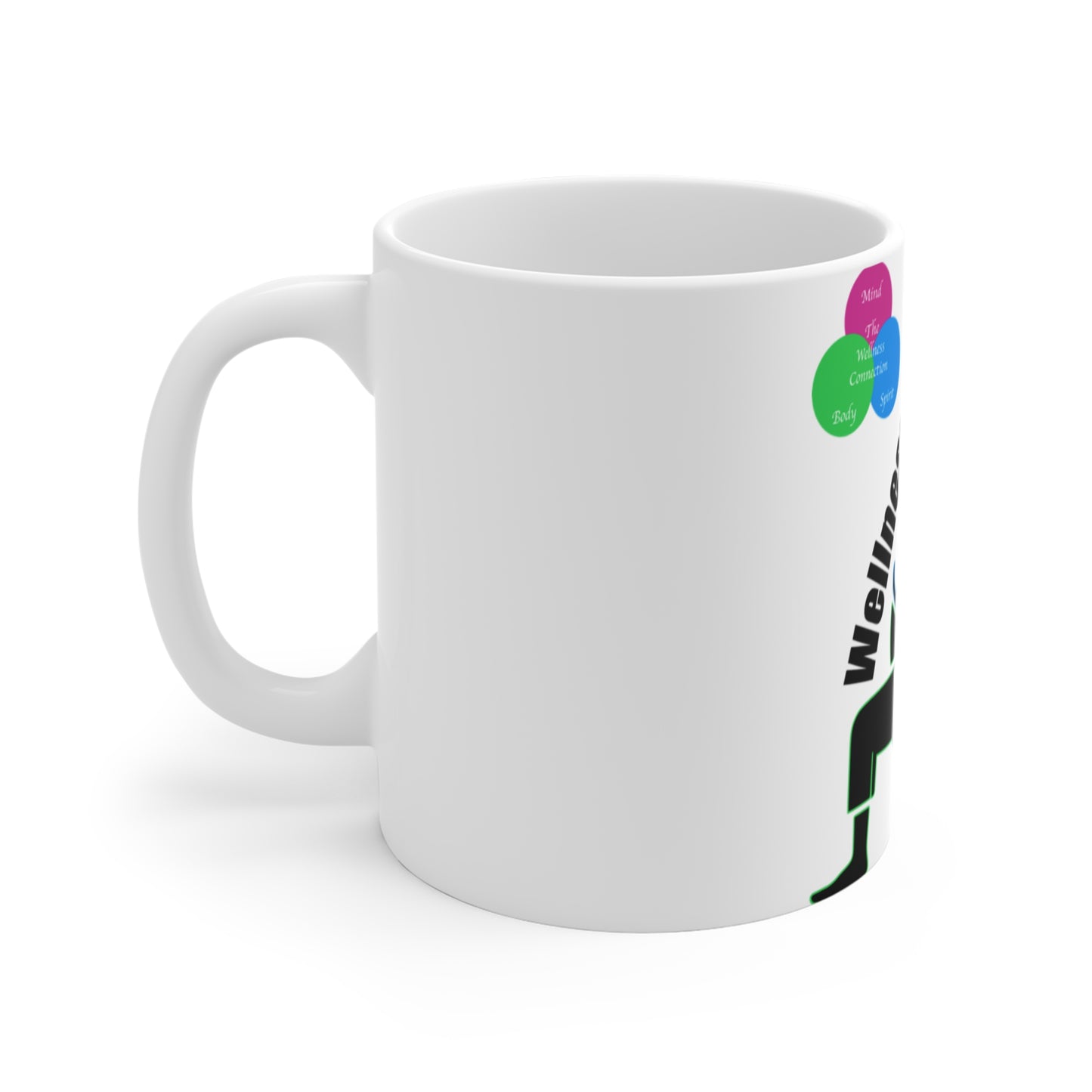 Wellness Warrior Mug - 11oz Motivational Coffee Cup for Mind, Body, Spirit