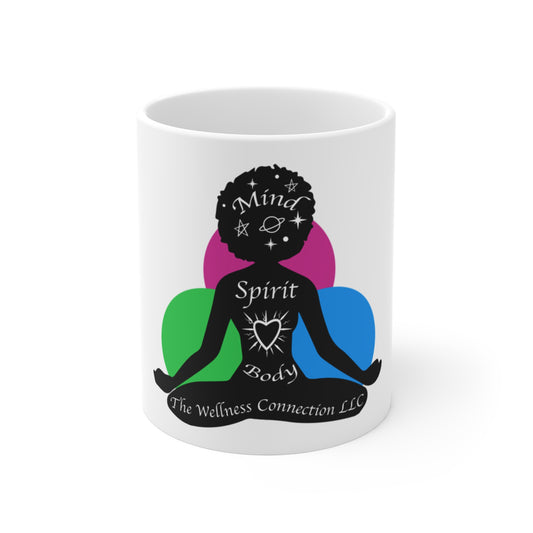 Yoga Mug 11oz - Mind, Body & Spirit Design